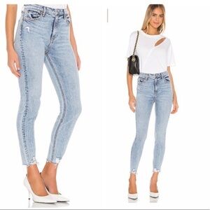 GRLFRND Kendall Raw Hem Stretchy Skinny Jeans Lift Me Up